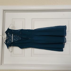 Dark green lacy dress